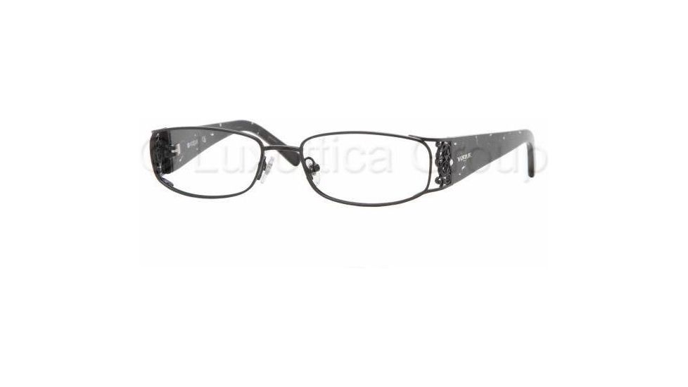 Vogue VO3661B SV Prescription Eyeglasses Gloss Black Frame / 50 mm Prescription Lenses, 352-5016, Select Frame Color / Lens Diameter Gloss Black Frame / 50 mm Prescription Lenses