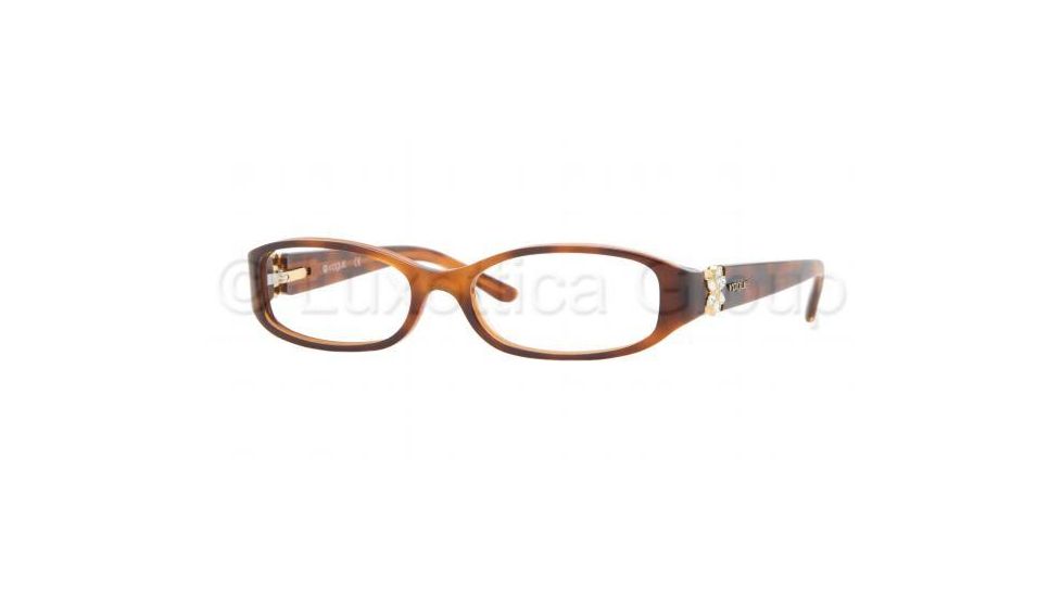Vogue VO2548B Bifocal Eyeglasses, Top Havana Brown Glitter Frame / 49 mm Prescription Lenses, 1624 4915