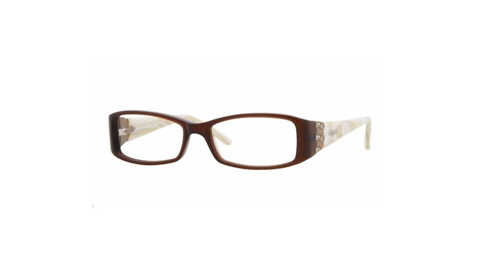 Vogue Eyeglasses VO2595B with No-Line Progressive Rx Prescription Lenses, Select Frame Color / Lens Diameter Brown Frame / 50 mm Prescription Lenses