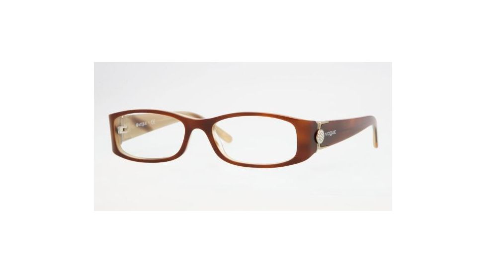 Vogue VO2634B Progressive Eyeglasses Top Havana-Beige Horn Frame / 50 mm Prescription Lenses, 1667-5016