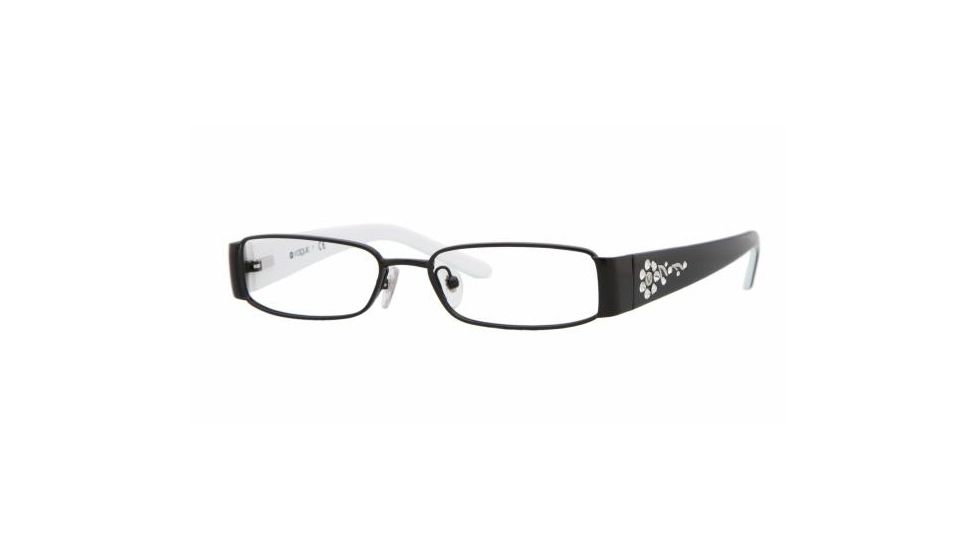 Vogue VO3691B SV Prescription Eyeglasses Gloss Black Frame / 48 mm Prescription Lenses, 352-4815, Select Frame Color / Lens Diameter Gloss Black Frame / 48 mm Prescription Lenses