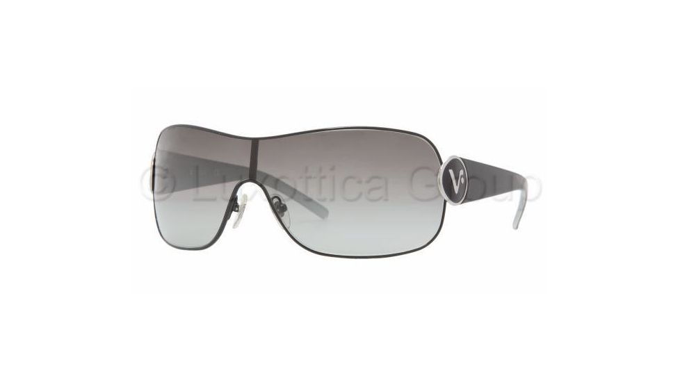 Vogue VO 3703S Sunglasses Styles Gloss Black Frame / Gray Gradient Lenses, 352-11-0131, Vogue VO 3703S Sunglasses Styles Gloss Black Frame / Gray Gradient Lenses