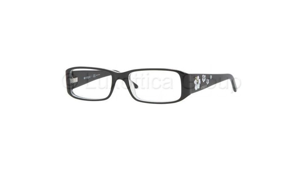 Vogue VO2635 Single Vision Prescription Eyewear 1688-5016 - Top Black+transp.glitt 