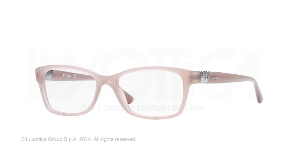 Vogue VO2765B Progressive Prescription Eyeglasses 2223-53 - Opal Grey Transparent Frame