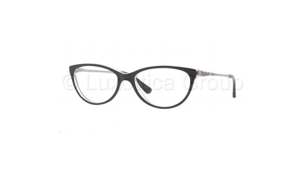Vogue VO2766 Eyeglass Frames W827-5016 - Top Black / Transparent Frame