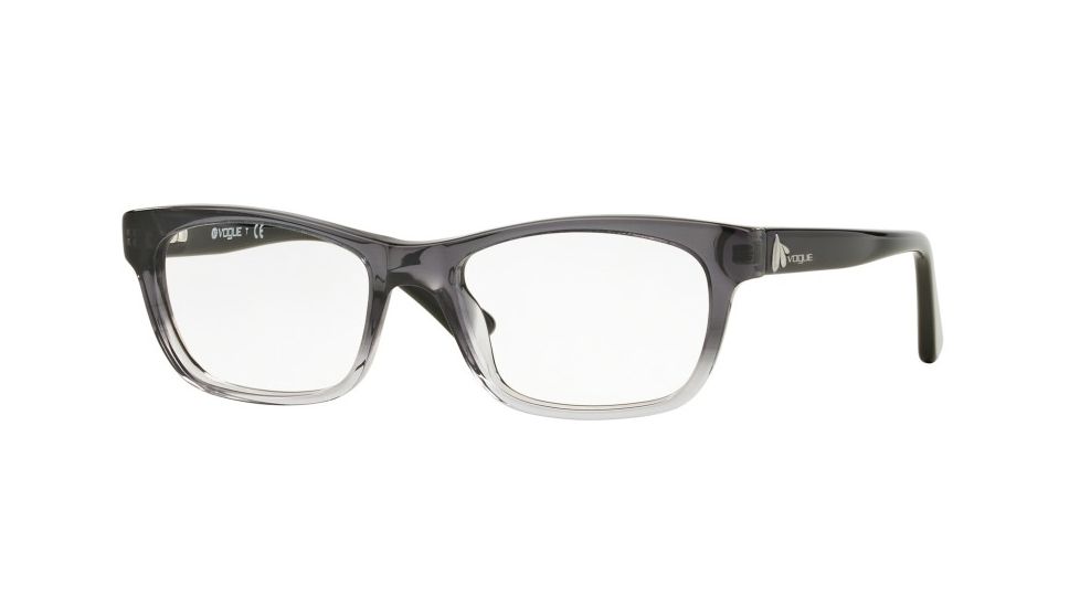 Vogue VO2767 Progressive Prescription Eyeglasses 2373-52 - Top Black Gradient Grey Frame