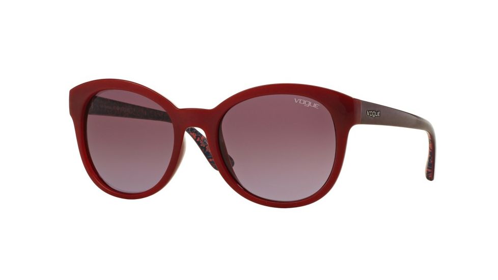 Vogue VO2795S Sunglasses 23408H-53 - Red Frame, Violet Gradient Lenses