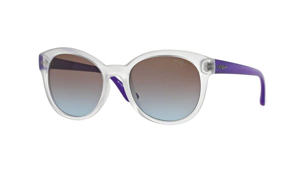 Vogue VO2795S Sunglasses W74548-53 - Transparent Demi Shiny Frame, Azure Grad Pink Grad Brown Lenses