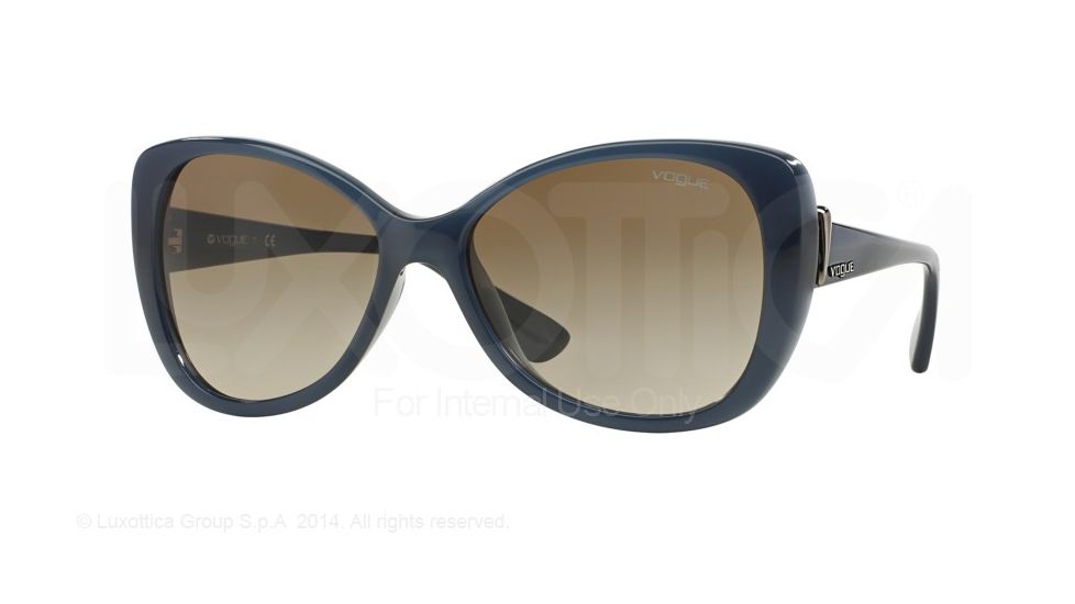 Vogue VO2819S Progressive Prescription Sunglasses VO2819S-20468F-58 - Lens Diameter 58 mm, Frame Color Opal Blue Grey