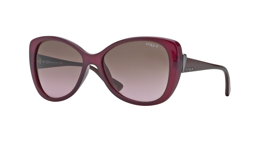 Vogue VO2819S Progressive Prescription Sunglasses VO2819S-214814-58 - Lens Diameter 58 mm, Frame Color Opal Cherry
