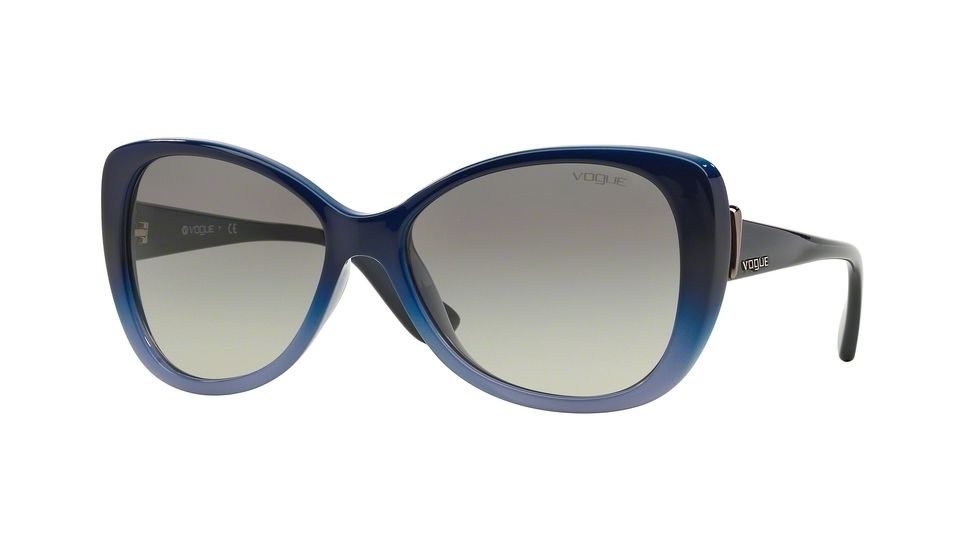 Vogue VO2819S Progressive Prescription Sunglasses VO2819S-234611-58 - Lens Diameter 58 mm, Frame Color Top Blue Grad Opal Azure