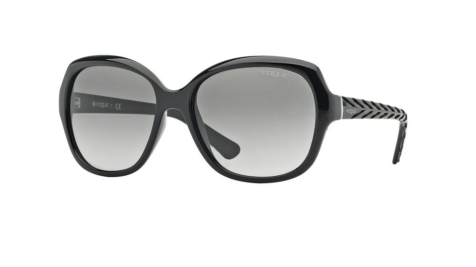 Vogue VO2871S Single Vision Prescription Sunglasses VO2871S-W44-11-56 - Lens Diameter 56 mm, Frame Color Black