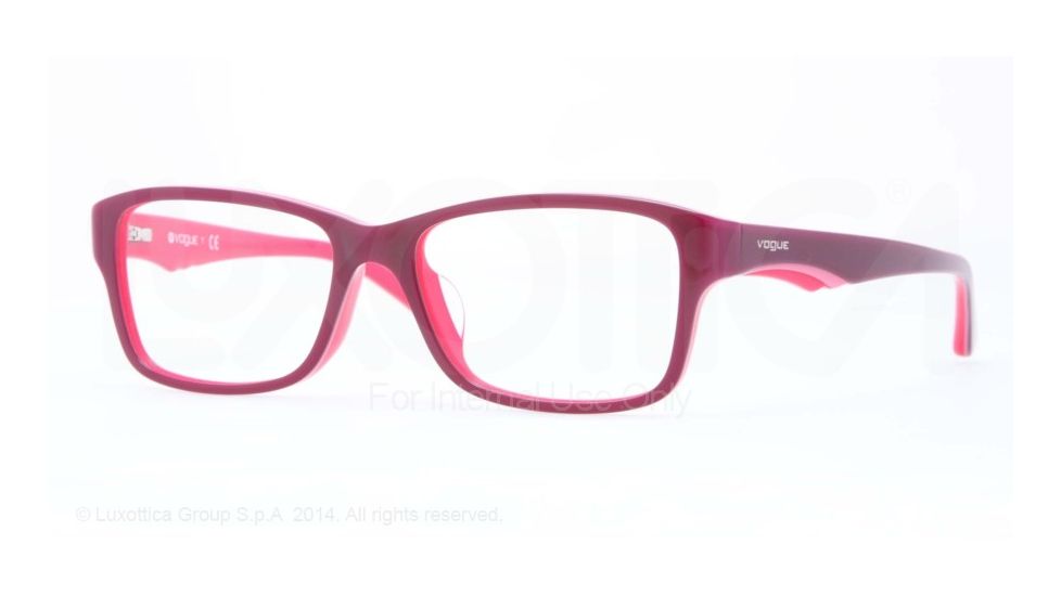 Vogue VO2883F Single Vision Prescription Eyeglasses 2227-53 - Dark Violet/pink/cyclamen Frame
