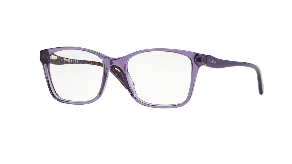 Vogue VO2907 Single Vision Prescription Eyeglasses 2258-52 - Transparent Violet Frame