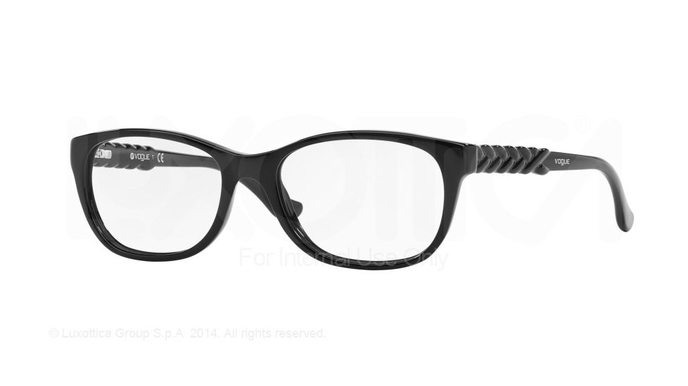 Vogue VO2911 Single Vision Prescription Eyeglasses W44-51 - Black Frame