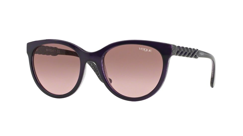 Vogue VO2915S Sunglasses 22618H-53 - Top Violet/Glietter Violet Frame, Violet Gradient Lenses