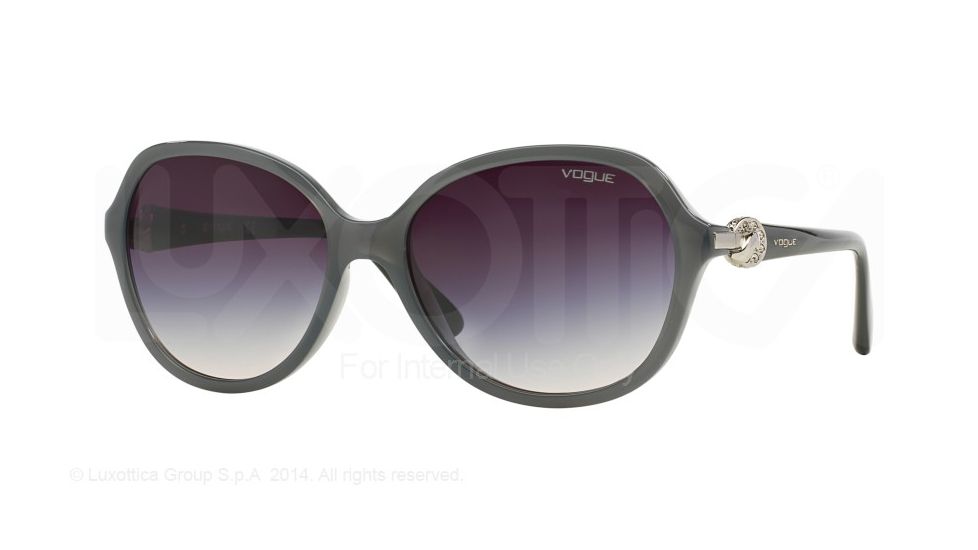 Vogue VO2916SB Sunglasses 226536-58 - Grey Violet Frame, Pink Gradient Dark Grey Lenses