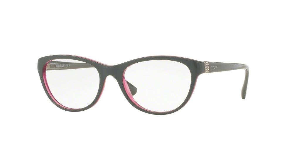 Vogue VO2938B Progressive Prescription Eyeglasses 2390-52 - Top Light Grey/pink Frame
