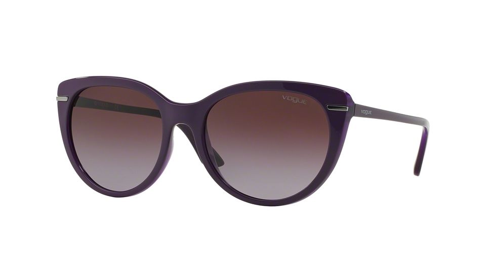 Vogue VO2941S Bifocal Prescription Sunglasses VO2941S-22778H-56 - Lens Diameter 56 mm, Frame Color Top Dk Violet/Violet Transp