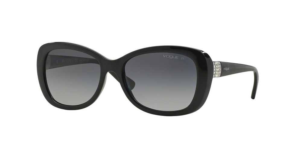 Vogue VO2943SB Single Vision Prescription Sunglasses VO2943SB-W44-T3-55 - Lens Diameter 55 mm, Frame Color Black