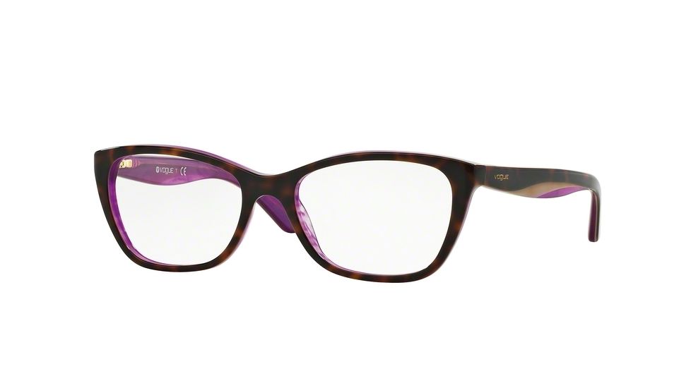 Vogue VO2961 Progressive Prescription Eyeglasses 2019-53 - Havana/lilac/tr Violet Frame