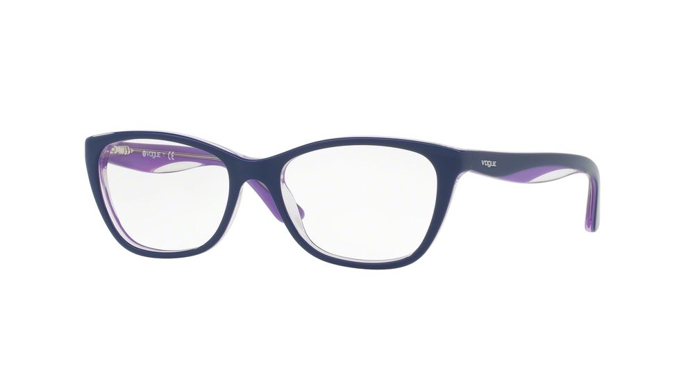 Vogue VO2961 Progressive Prescription Eyeglasses 2492-51 - Top Blue/lilac/opal Violet Frame