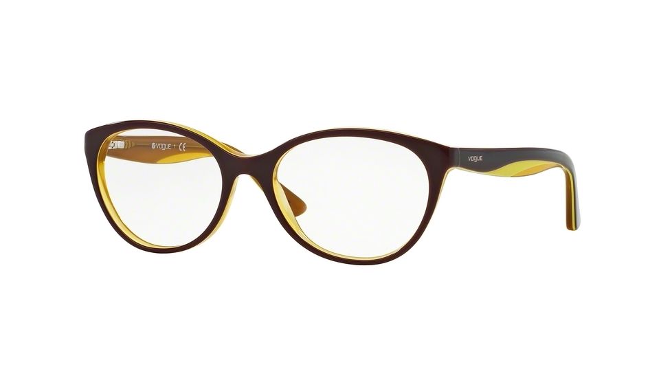 Vogue VO2962 Progressive Prescription Eyeglasses 2287-51 - Purple/yellow Fluo/yellow Frame
