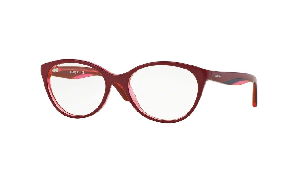 Vogue VO2962 Progressive Prescription Eyeglasses 2313-51 - Top Fuxia/violet/pink Tr Frame