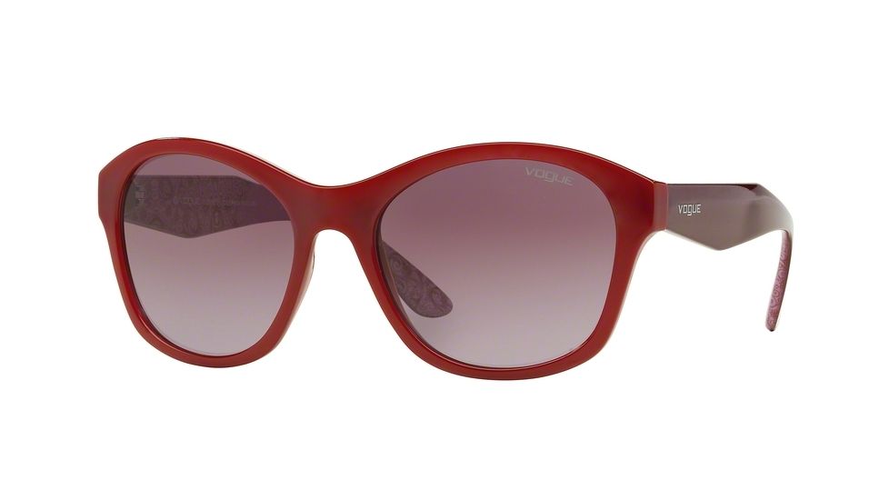 Vogue VO2991S Sunglasses 23408H-56 - Red Frame, Violet Gradient Lenses