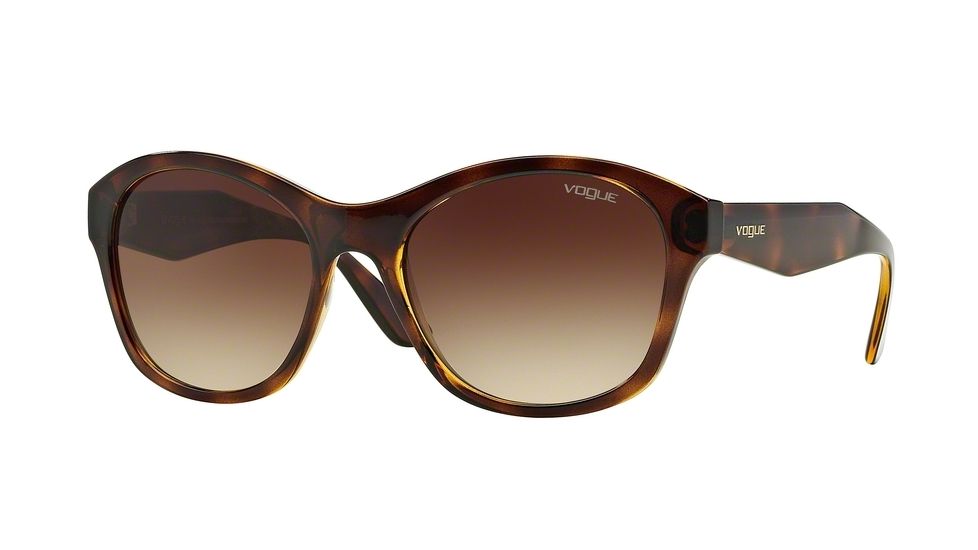 Vogue VO2991S Sunglasses W65613-56 - Dark Havana Frame, Brown Gradient Lenses