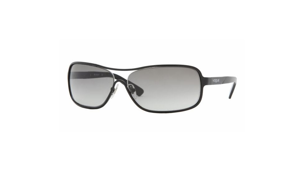 Vogue VO3665S Sunglasses Styles, Gloss Black Frame w/ Gray Gradient 63 mm Diameter Lenses, 352-11-6313