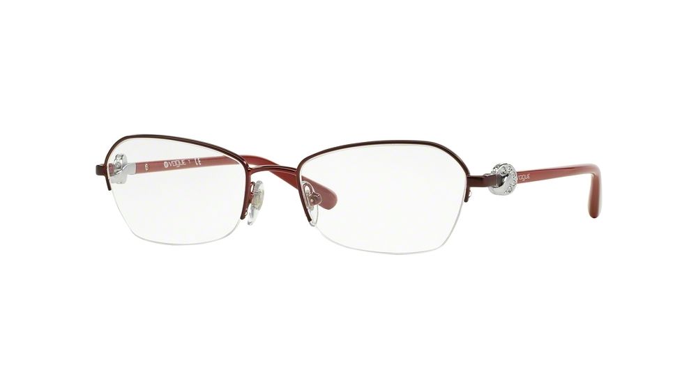 Vogue VO3944B Progressive Prescription Eyeglasses 717S-52 - Matte Burgundy Frame