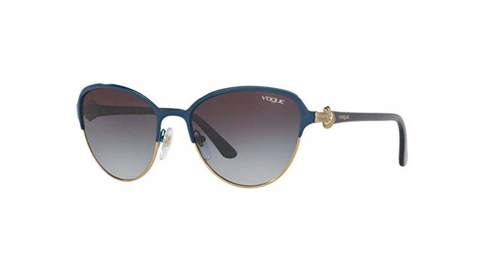Vogue VO4012S Progressive Prescription Sunglasses VO4012S-50068G-55 - Lens Diameter 55 mm, Frame Color Blue/pale Gold