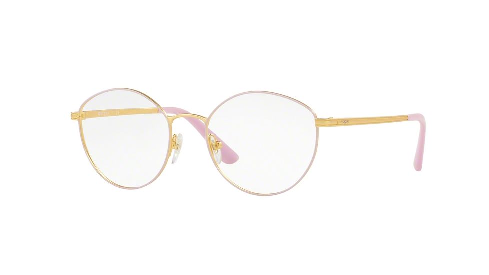 Vogue VO4025 Progressive Prescription Eyeglasses 5024-51 - Matte Pink Gold Frame