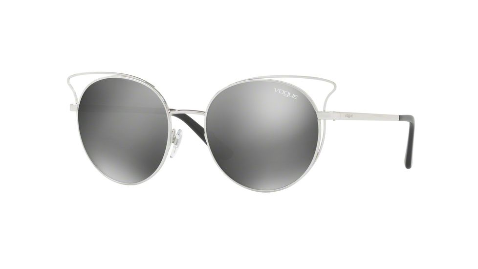 Vogue CASUAL CHIC VO4048S Progressive Prescription Sunglasses VO4048S-323-6G-52 - Lens Diameter 52 mm, Frame Color Silver