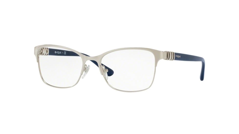 Vogue VO4050 Single Vision Prescription Eyeglasses 323-51 - Silver Frame