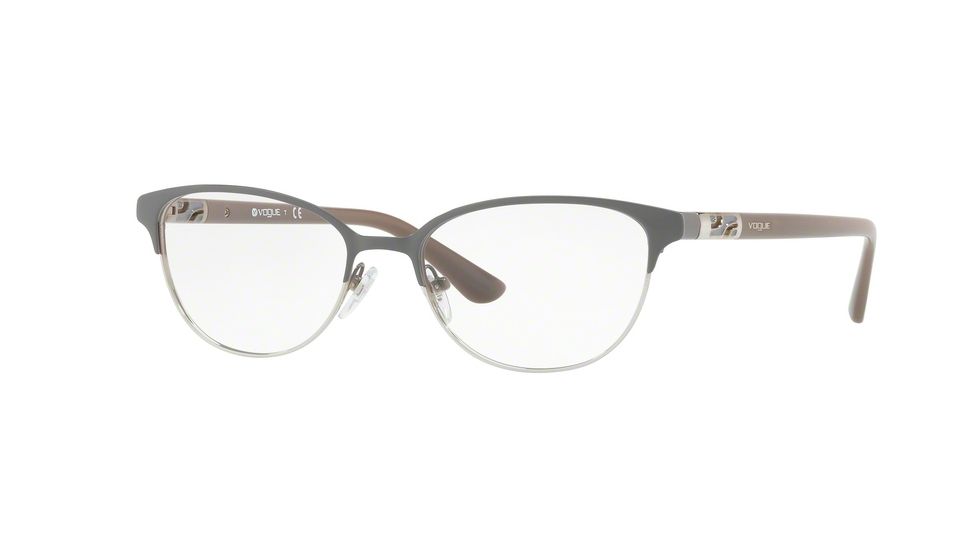 Vogue VO4066 Bifocal Prescription Eyeglasses 5061-51 - Grey Silver Frame