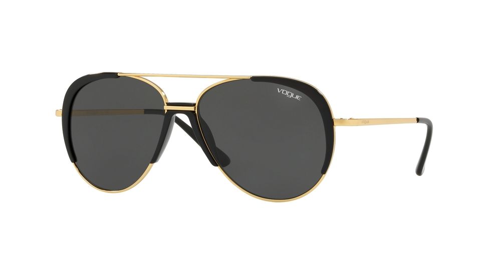 Vogue VO4097S Bifocal Prescription Sunglasses, 58mm, Gold, VO4097S-280-87-58-BI