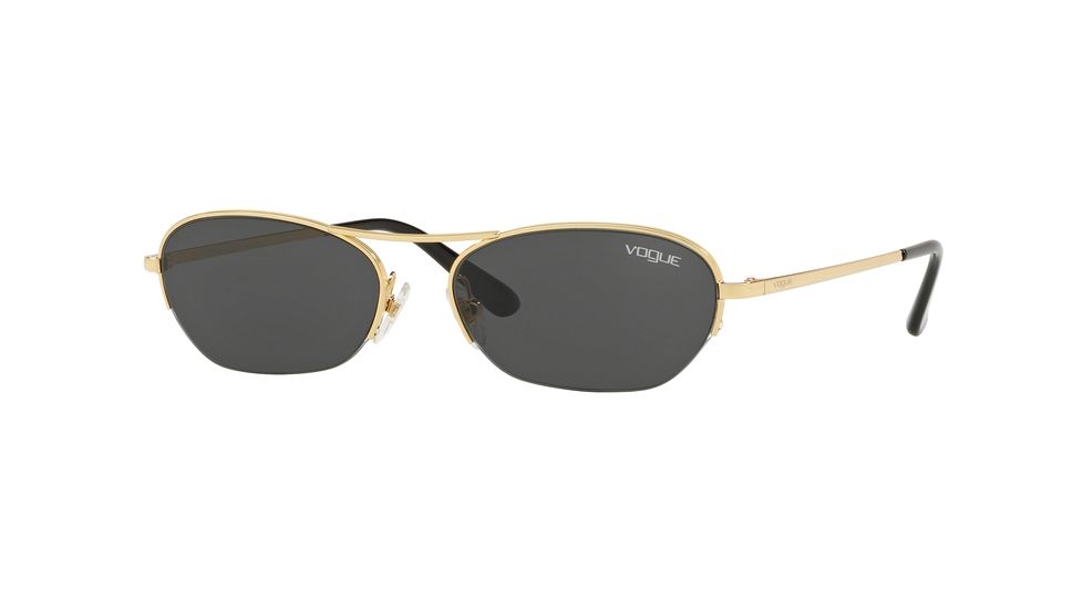 Vogue VO4107S Progressive Prescription Sunglasses, 54mm, Gold, VO4107S-280-87-54-PRO