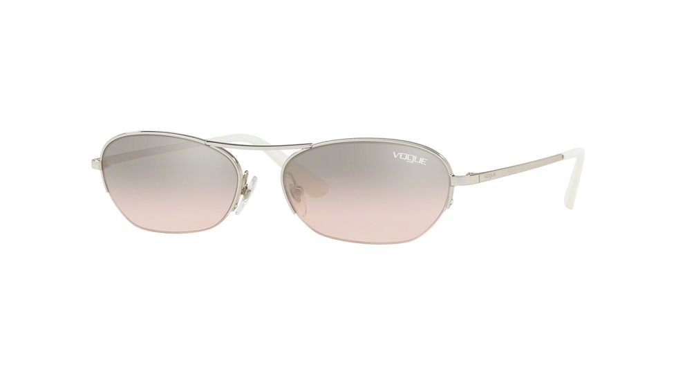 Vogue VO4107S Progressive Prescription Sunglasses, 54mm, Silver, VO4107S-323-8Z-54-PRO
