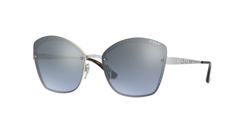 Vogue VO4141S Sunglasses 323/7C-58 - , Light Blue Mirror Silver Grad Lenses