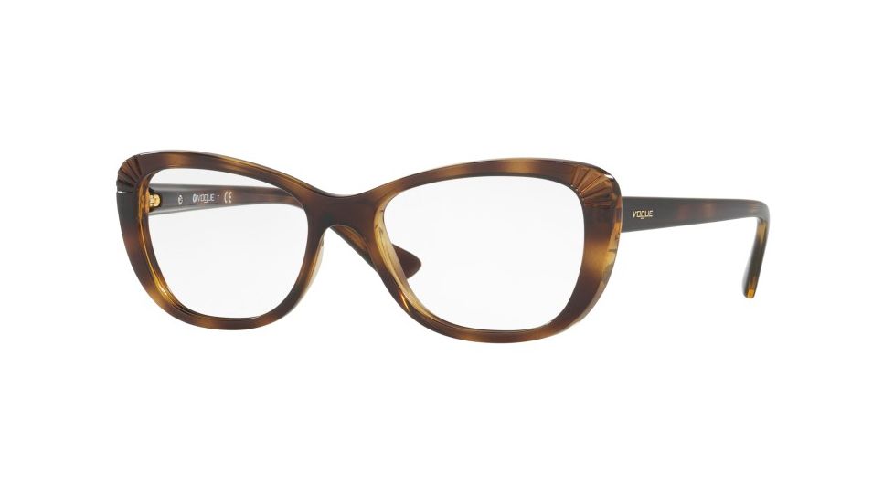Vogue VO5049 Progressive Prescription Eyeglasses W656-52 - Dark Havana Frame