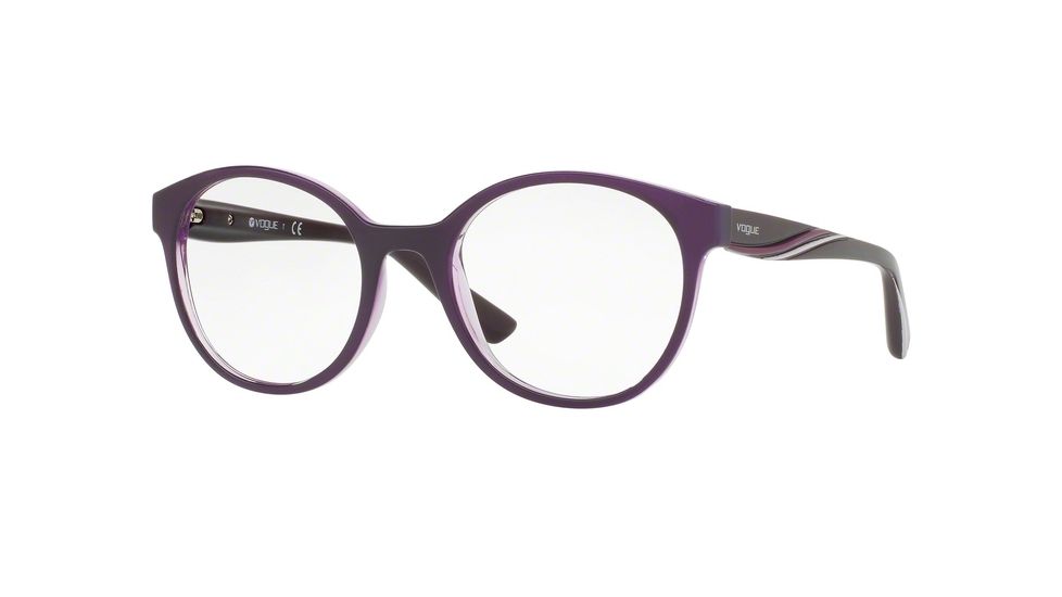 Vogue VO5104F Progressive Prescription Eyeglasses 2409-51 - Top Violet/violet Transp Frame