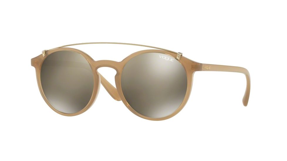 Vogue VO5161S Progressive Prescription Sunglasses VO5161S-25335A-51 - Lens Diameter 51 mm, Frame Color Opal Sand