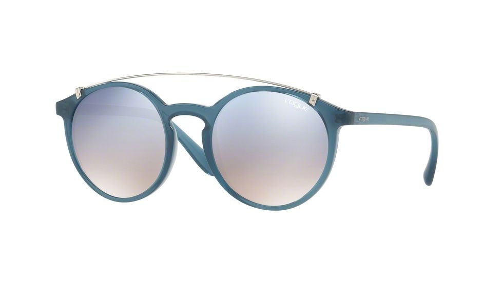 Vogue VO5161S Progressive Prescription Sunglasses VO5161S-25347B-51 - Lens Diameter 51 mm, Frame Color Opal Light Blue