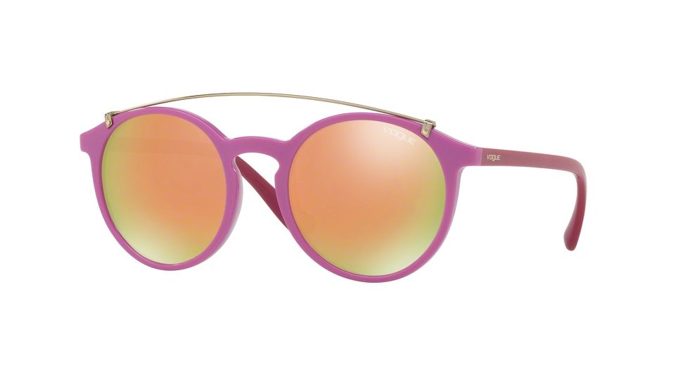 Vogue VO5161S Progressive Prescription Sunglasses VO5161S-25955R-51 - Lens Diameter 51 mm, Frame Color Cyclamen