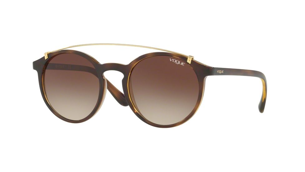 Vogue VO5161S Progressive Prescription Sunglasses VO5161S-W65613-51 - Lens Diameter 51 mm, Frame Color Dark Havana