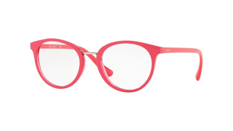 Vogue VO5167 Single Vision Prescription Eyeglasses, 52mm, Top Fuxia/fuxia Transparent, VO5167-2620-52-SV