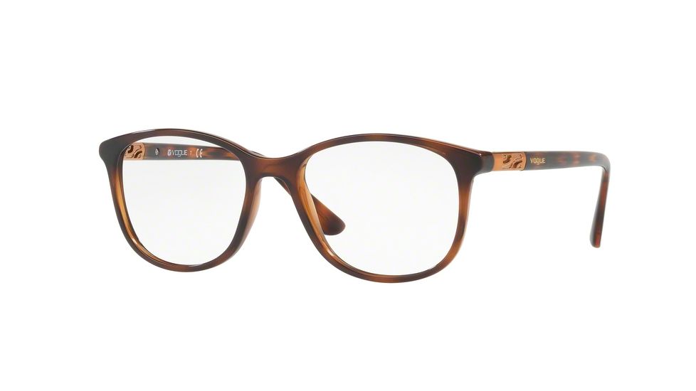 Vogue VO5168 Eyeglass Frames 2386-52 - Top Dark Havana/light Brown Frame