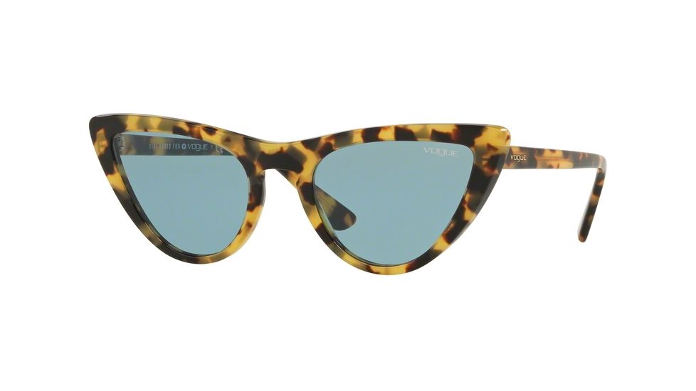 Vogue VO5211S Progressive Prescription Sunglasses, 54mm, Brown Yellow Tortoise, VO5211S-260580-54-PRO